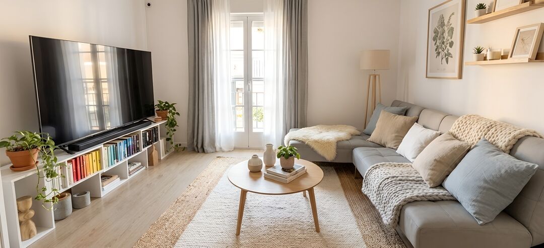 Sala d'estar de Pis en venda en  Madrid Capital amb Aire condicionat, Calefacció i Terrassa