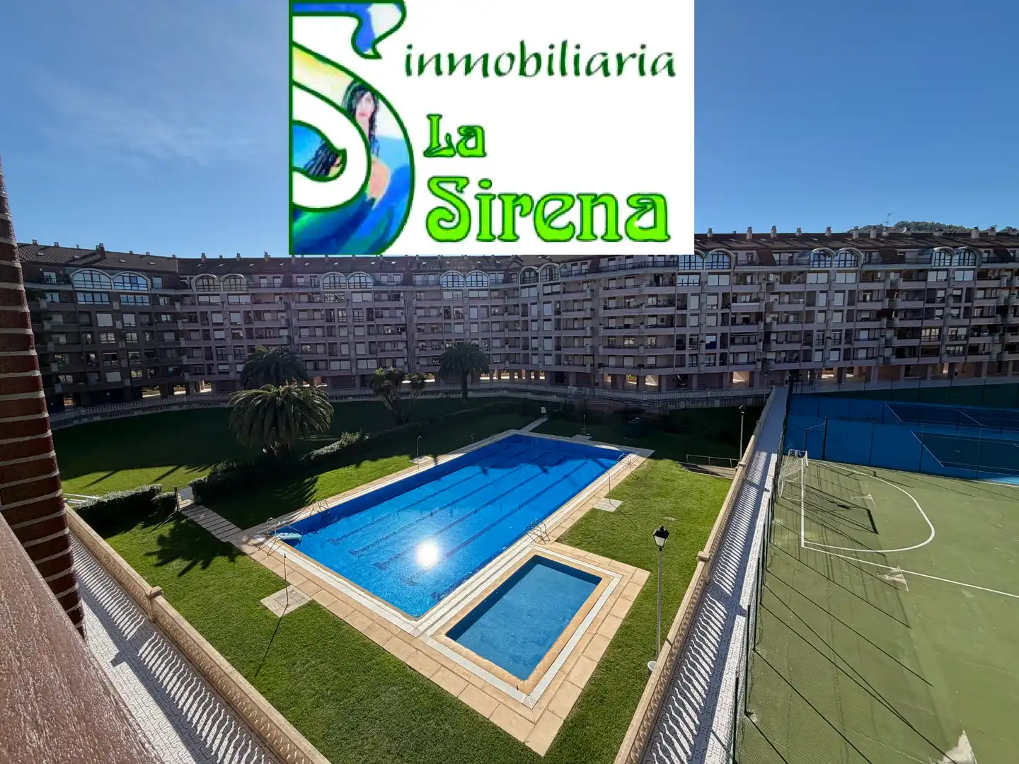 Apartament amb piscina de lloguer a Paseo Ocharan Mazas 13