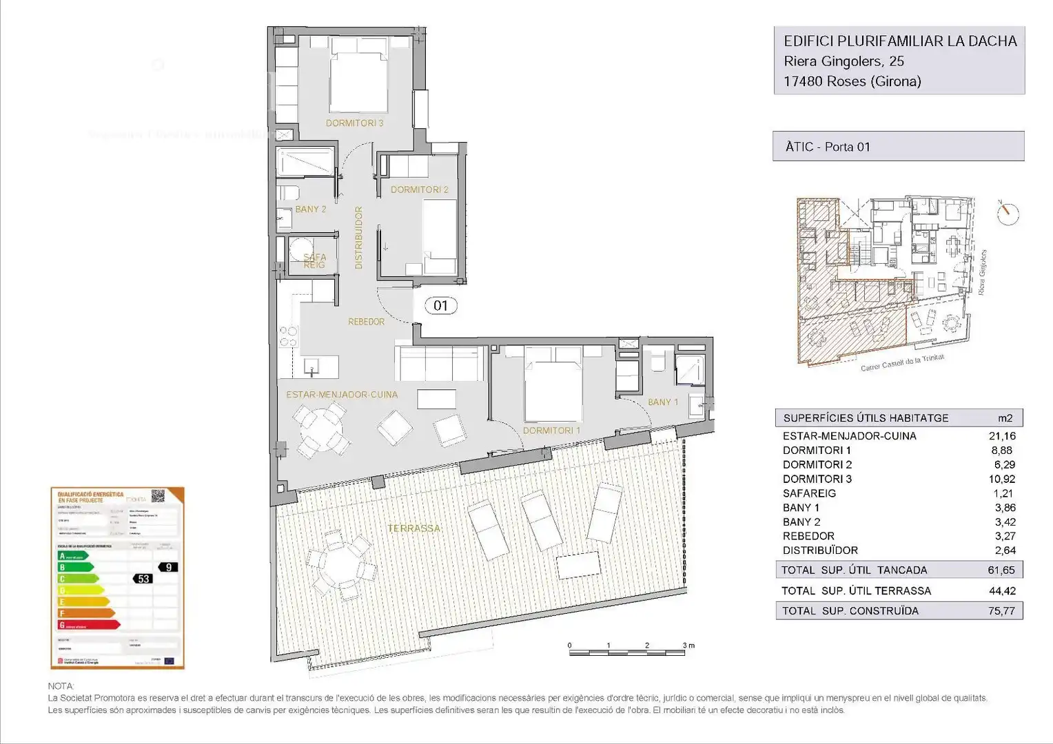 Wohnung mit Aufzug zum Verkauf in Riera Ginjolers 25, imagen 40