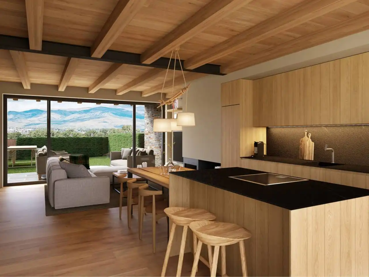 Küche von Haus oder Chalet zum Verkauf in Puigcerdà mit Heizung, Privatgarten und Gemeinschaftspool