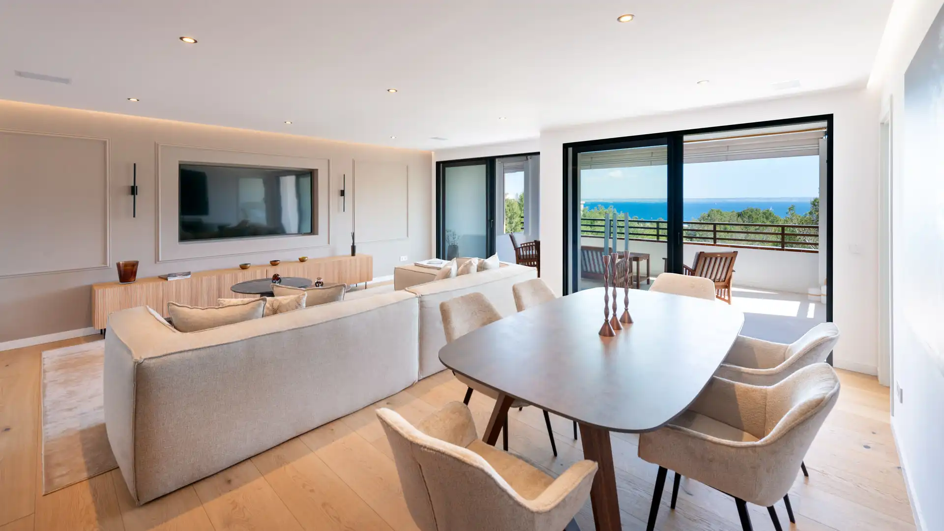 Sala de estar de Ático en venta en Calvià con Aire acondicionado, Calefacción y Parquet