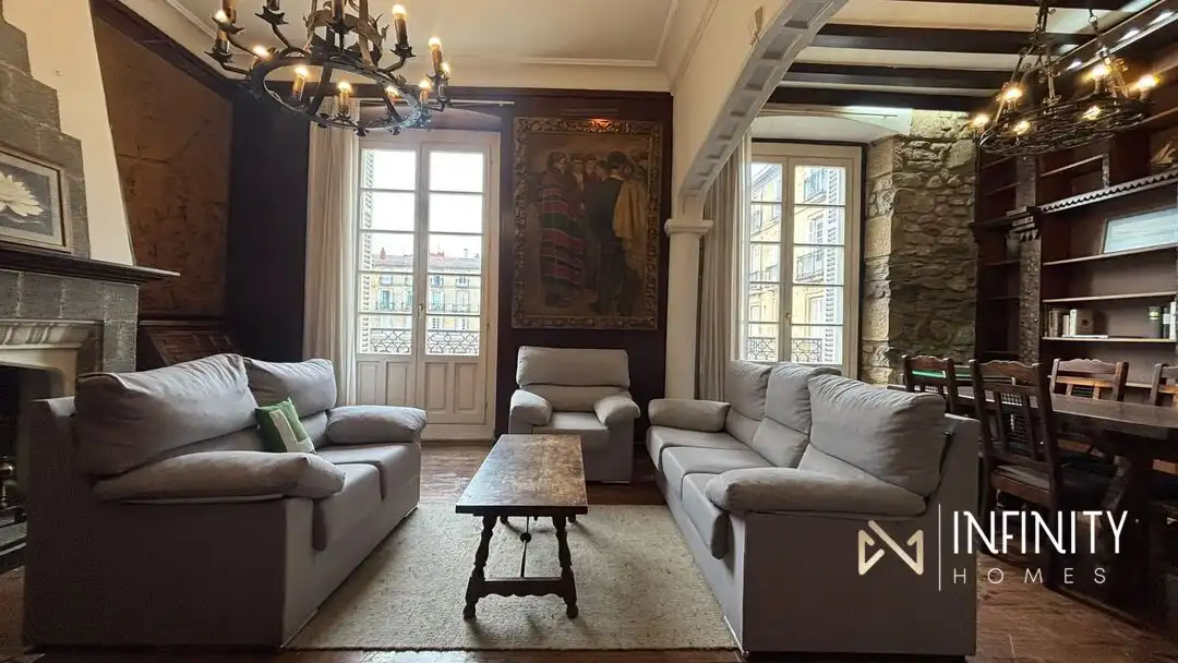 Living room of Flat for rent in Bilbao   with Balcony