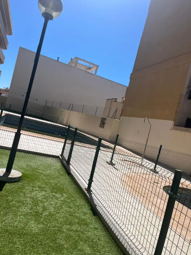 Parking of Flat for sale in Roquetas de Mar  with Air Conditioner, Heating and Private garden