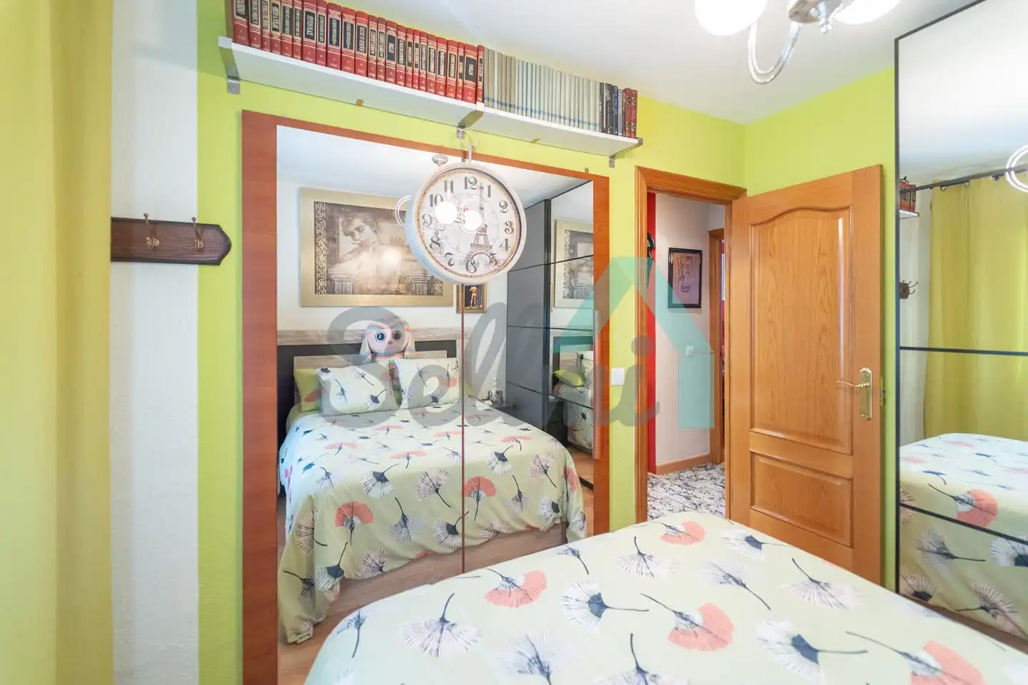 Schlafzimmer von Wohnung zum Verkauf in Mieres (Asturias) mit Heizung, Abstellraum und Möbliert