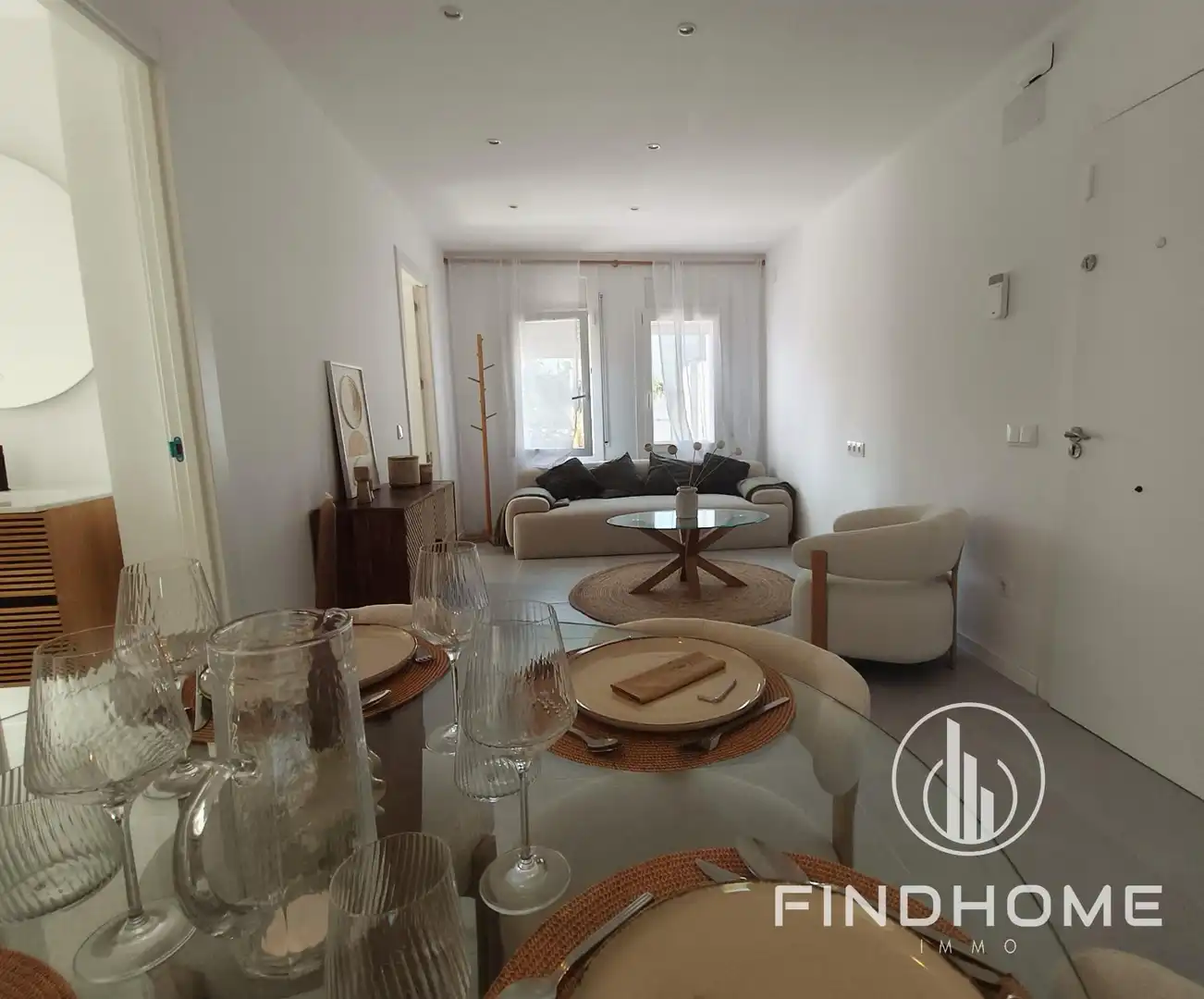 Living room of Flat for sale in Empuriabrava  with Furnished