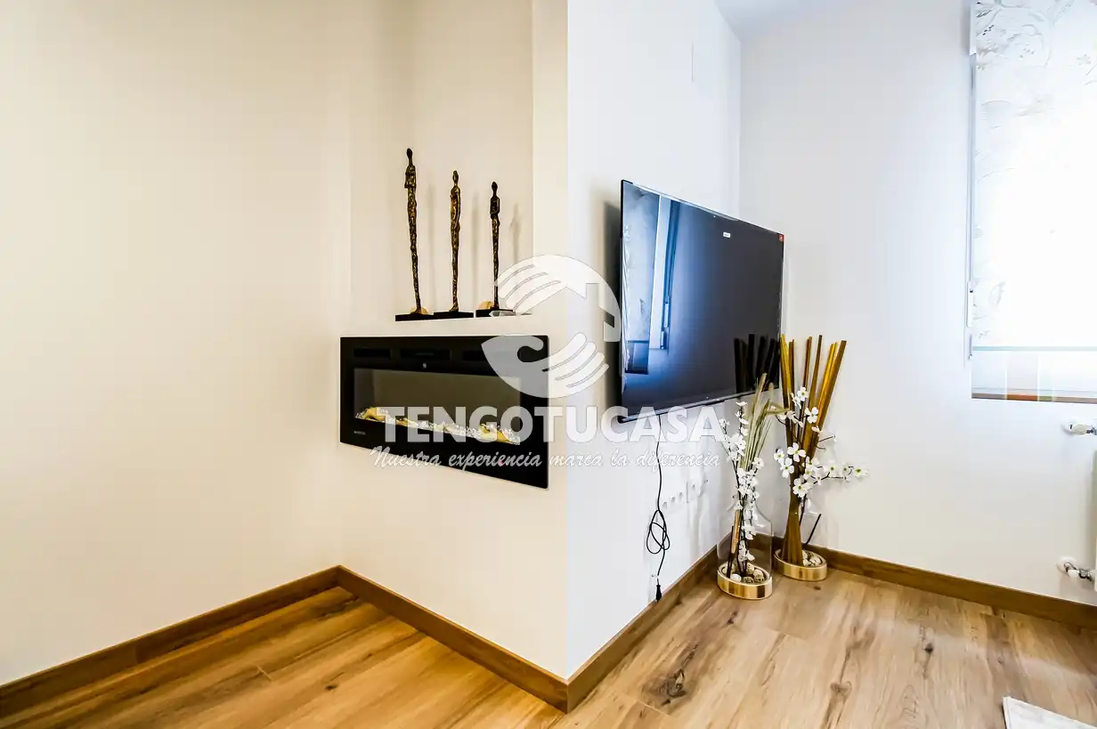 Living room of Flat for rent in Madrid  with Air Conditioner, Heating and Furnished