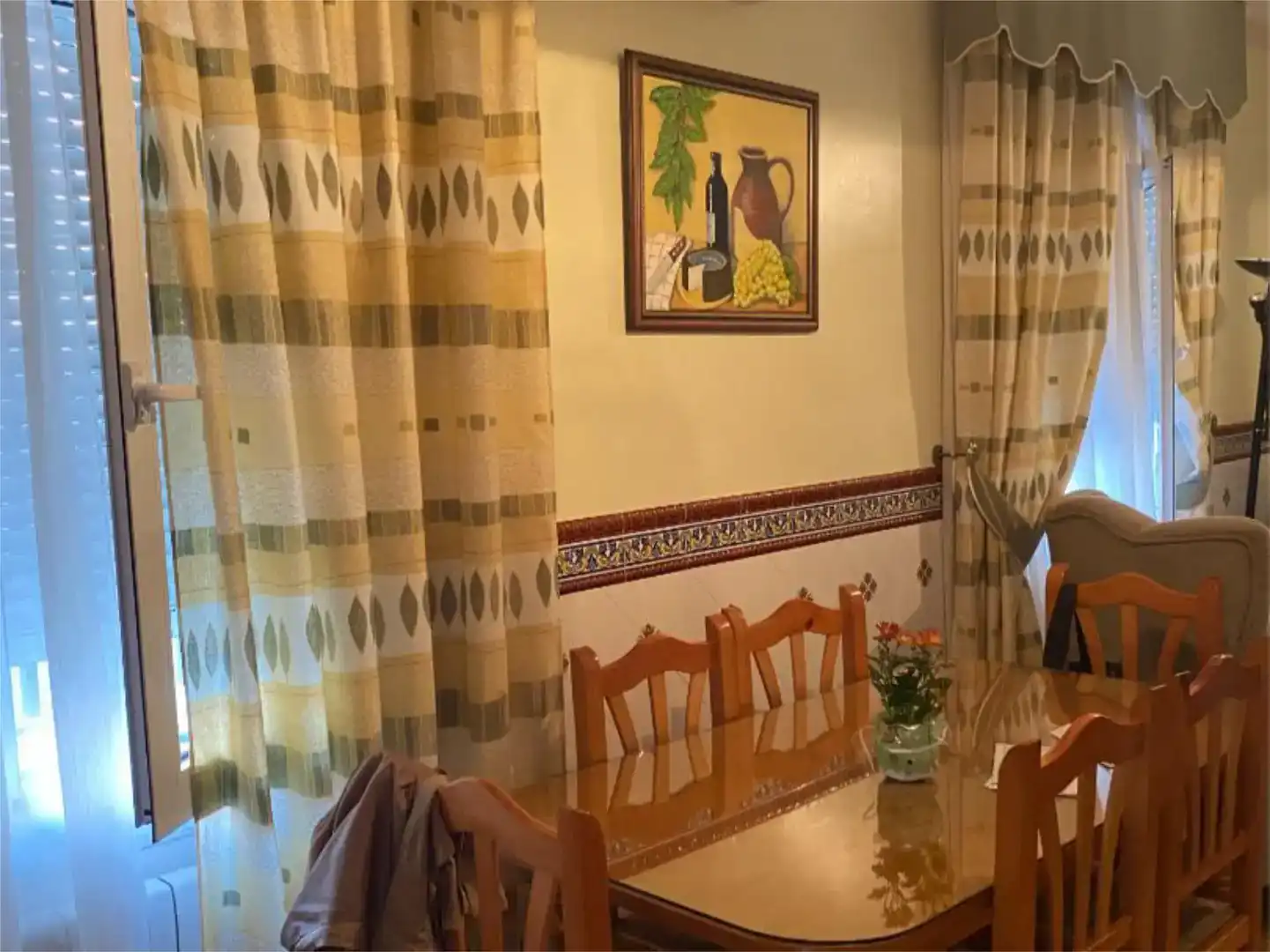 Menjador de Casa adosada en venda en Agudo amb Balcó