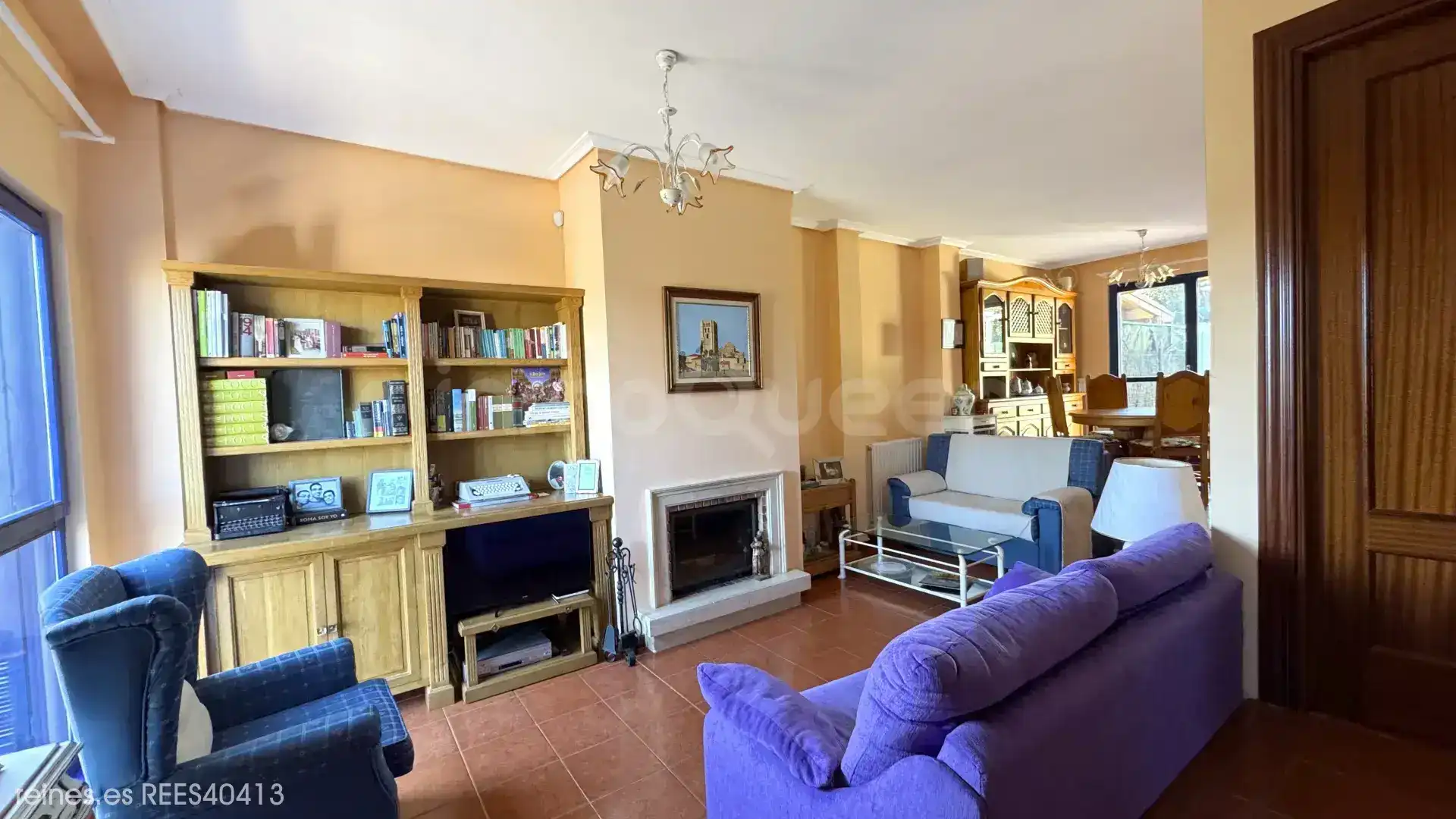Sala d'estar de Casa adosada en venda en Comillas (Cantabria) amb Calefacció, Jardí privat i Terrassa