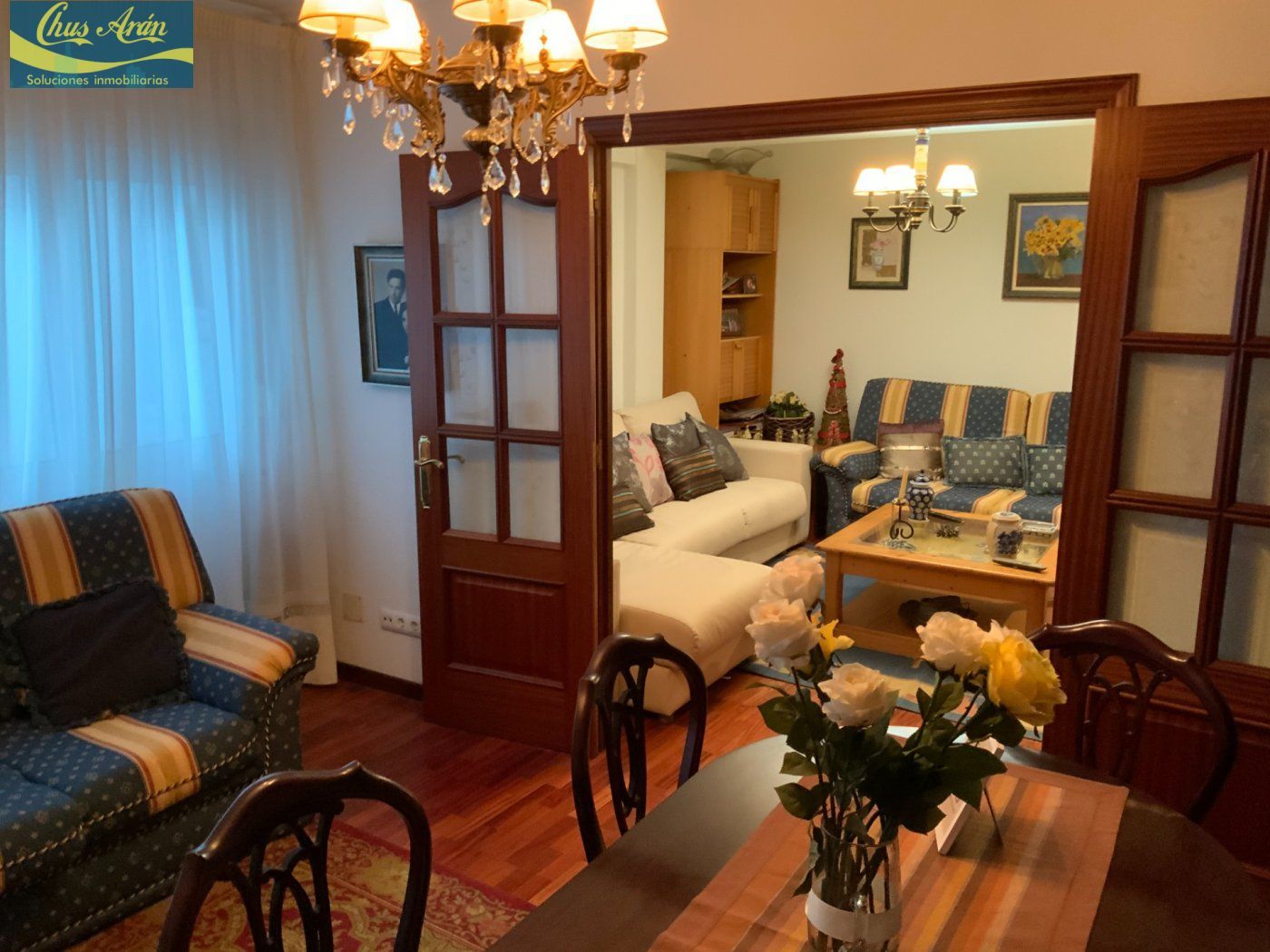 Sala d'estar de Pis de lloguer en A Coruña Capital  amb Calefacció