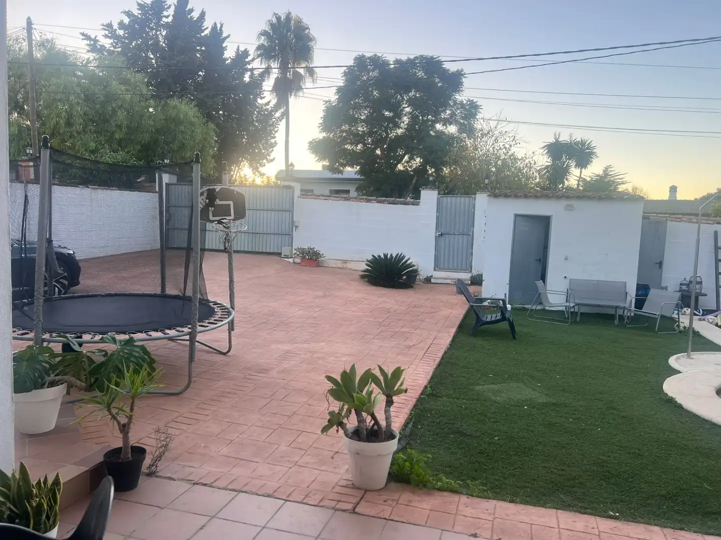 Garden of Houses for sale in Chiclana de la Frontera  with Air Conditioner, Private garden and Swimming Pool