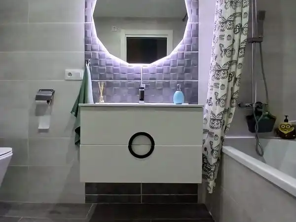 Badezimmer von Wohnung zum Verkauf in Rafelbuñol / Rafelbunyol mit Klimaanlage, Terrasse und Abstellraum