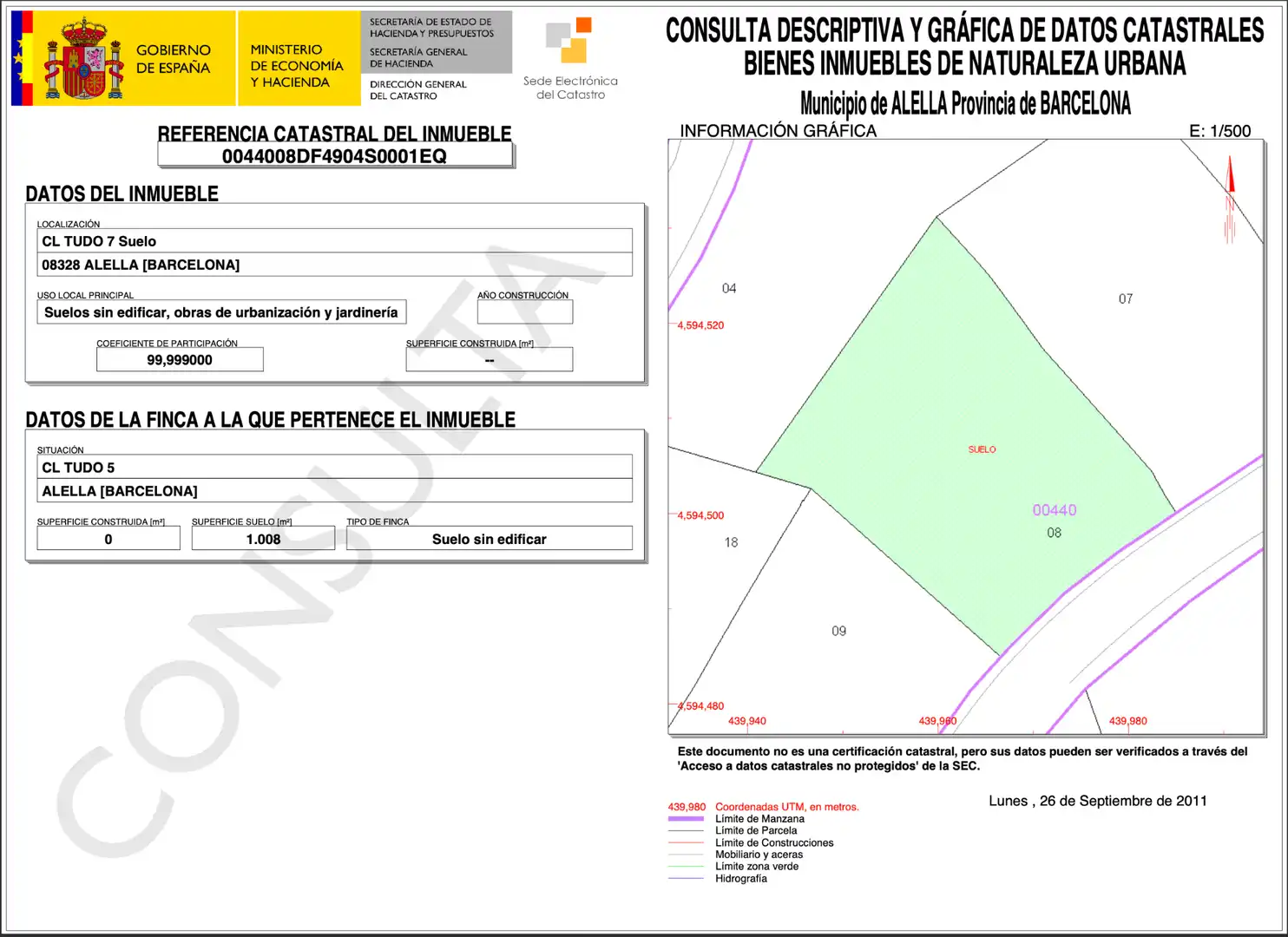 Residencial en venta en Carrer Tudó, 7, Alella