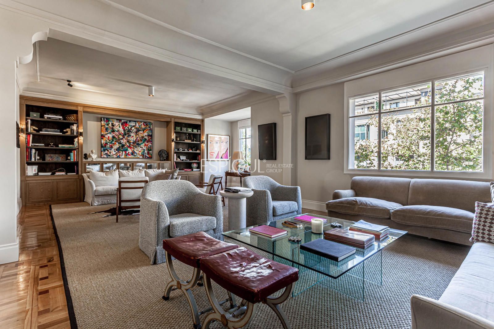 Living room of Flat for sale in  Madrid Capital  with Air Conditioner and Heating