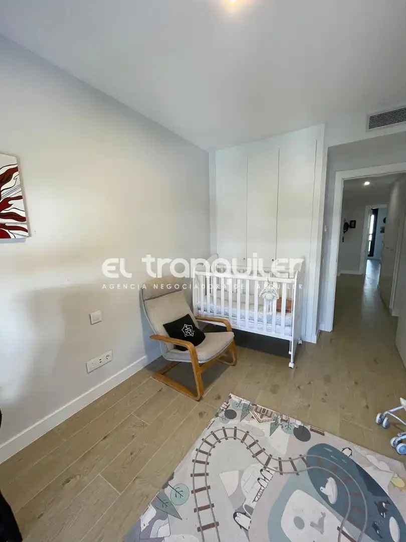 Schlafzimmer von Wohnung zur Miete in Las Rozas de Madrid mit Klimaanlage, Terrasse und Schwimmbad