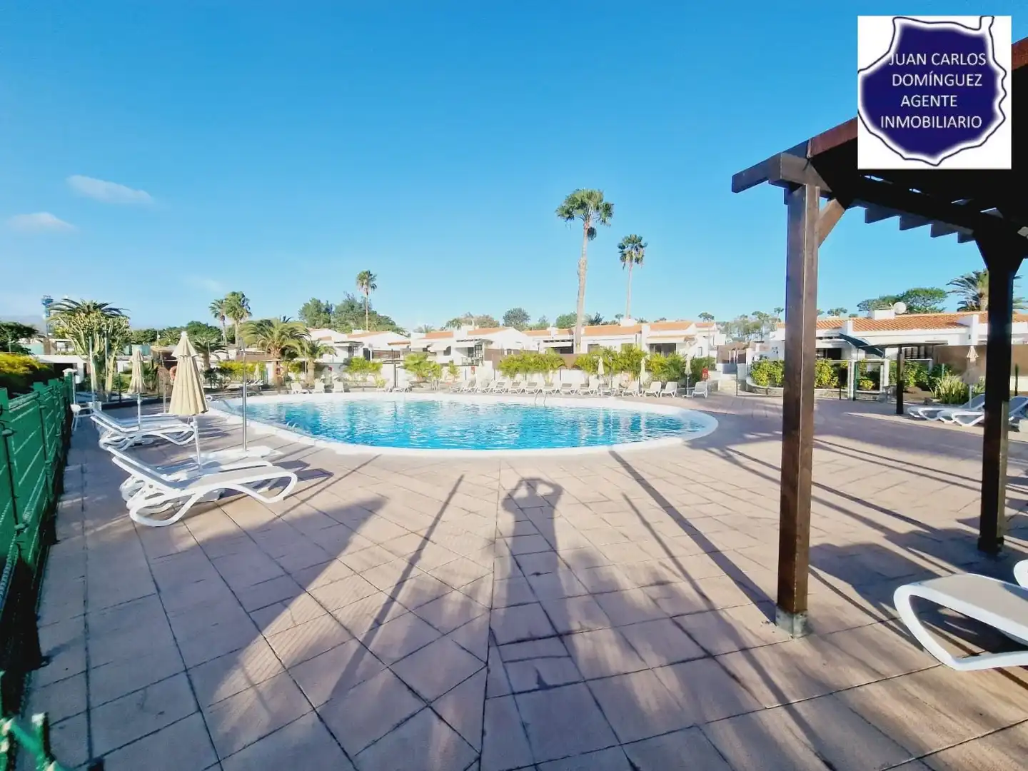 Schwimmbecken von Haus oder Chalet zur Miete in San Bartolomé de Tirajana mit Privatgarten, Terrasse und Möbliert