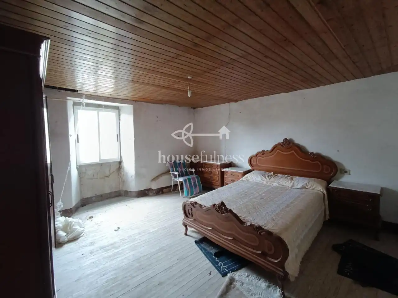 Habitación de Finca rústica en venta en Friol con Calefacción, Jardín privado y Terraza