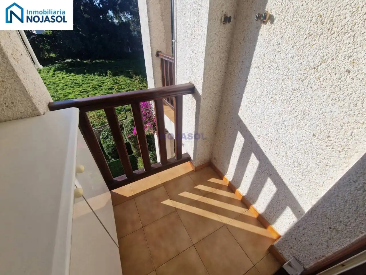 Balcony of Apartments for rent in Noja  with Heating and Furnished