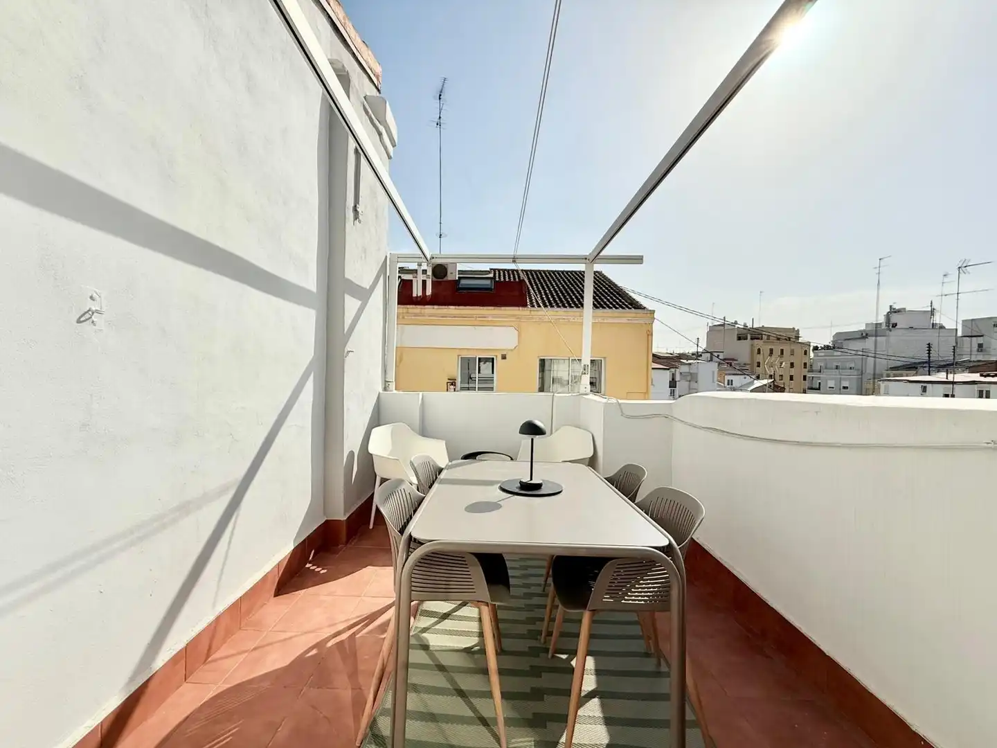 Terrace of Flat for rent in Valencia  with Air Conditioner, Parquet flooring and Terrace