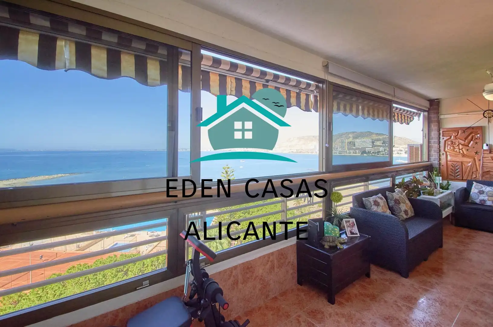 Außenansicht von Wohnungen zum Verkauf in Alicante / Alacant mit Klimaanlage, Heizung und Privatgarten