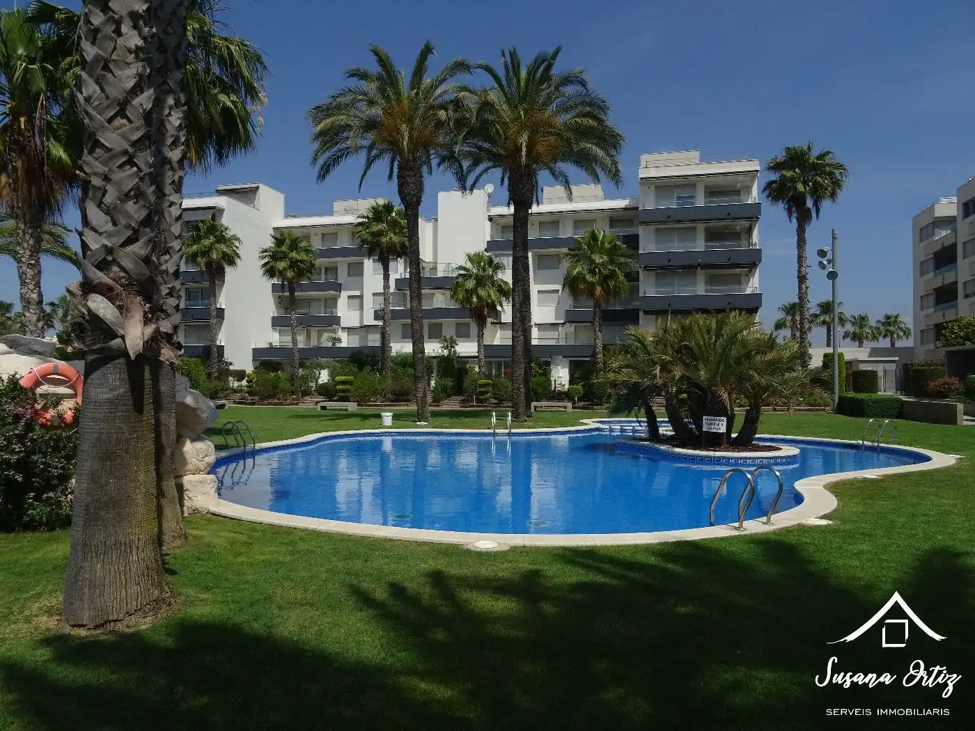 Swimming pool of Apartments for rent in Torredembarra  with Air Conditioner, Heating and Terrace