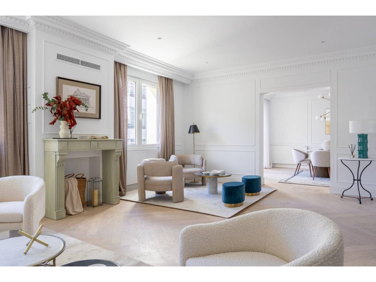 Living room of Flat for sale in  Madrid Capital  with Air Conditioner, Heating and Terrace