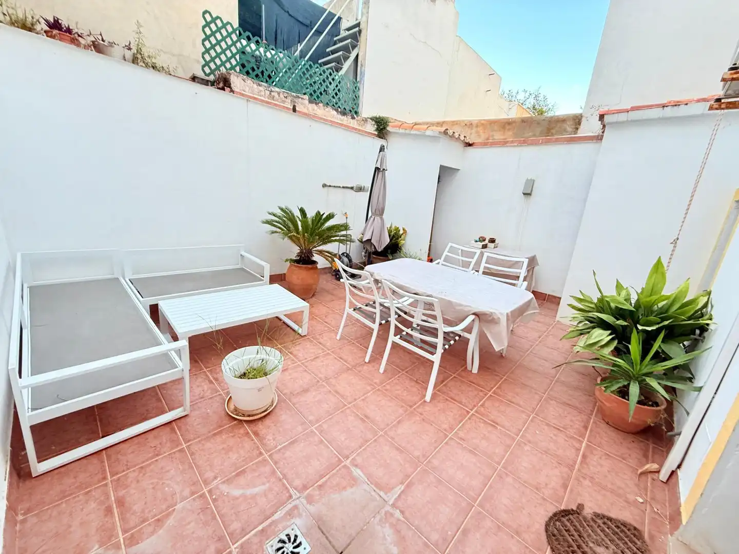Terrasse von Einfamilien-Reihenhaus zur Miete in Felanitx mit Klimaanlage, Heizung und Terrasse