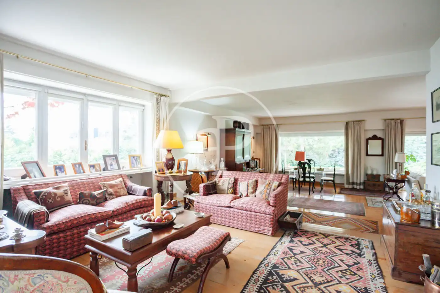 Living room of Houses for sale in Madrid  with Heating, Private garden and Terrace