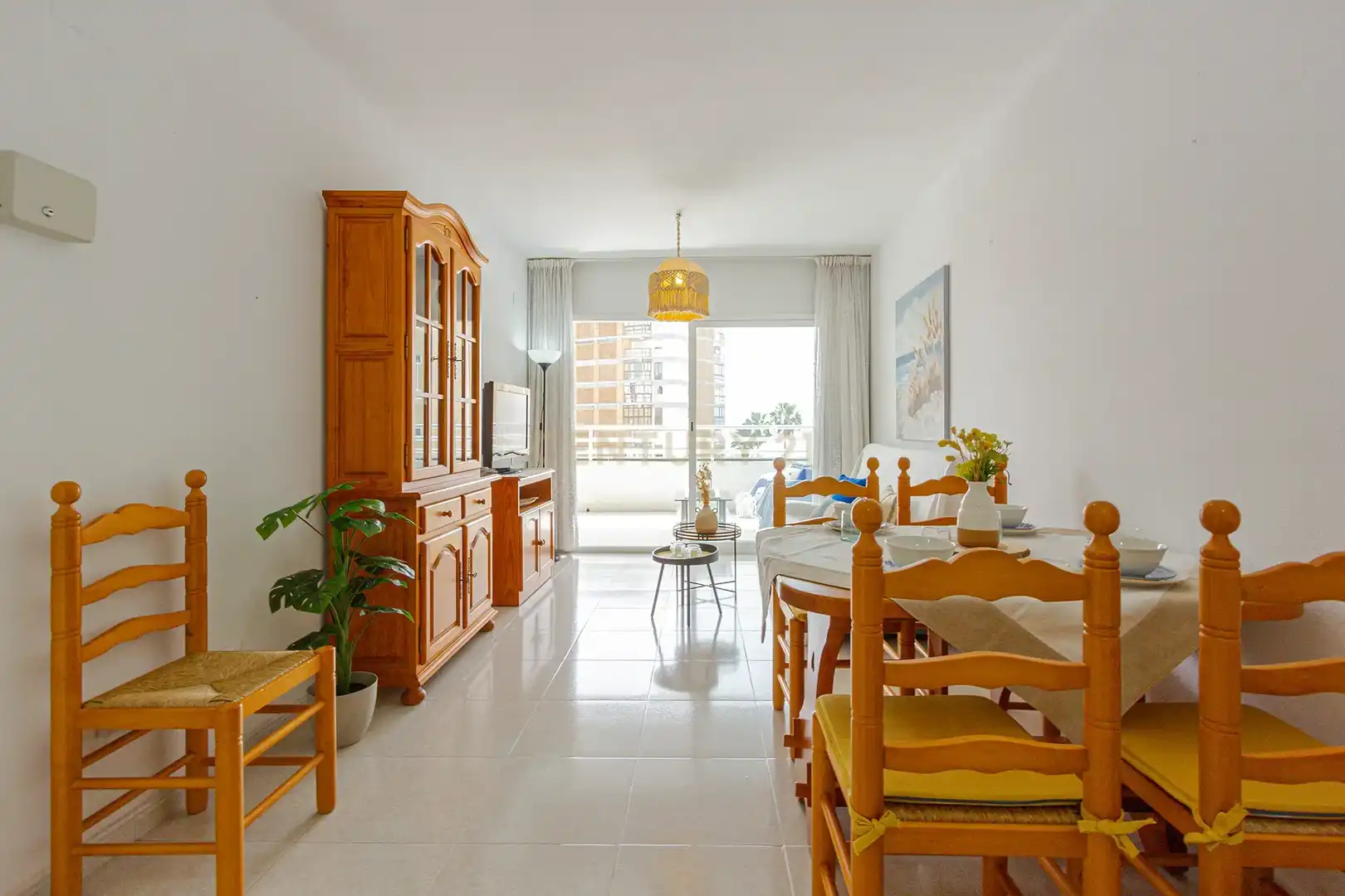 Dining room of Apartments for sale in Calpe / Calp  with Air Conditioner, Storage room and Oven