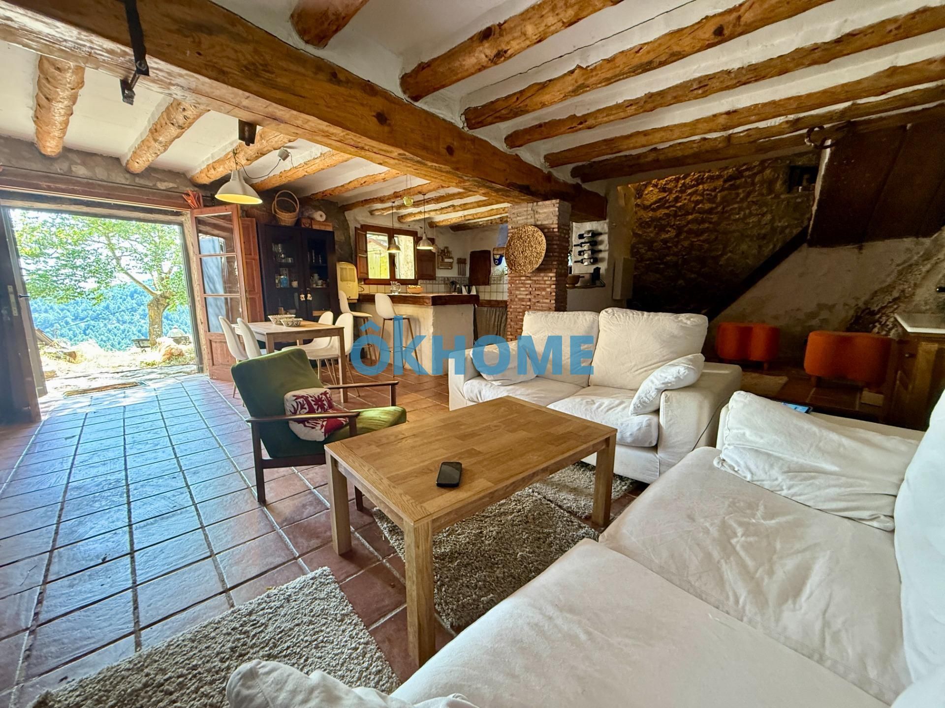 Wohnzimmer von Country house zum verkauf in La Pobla de Benifassà mit Heizung, Privatgarten und Balkon