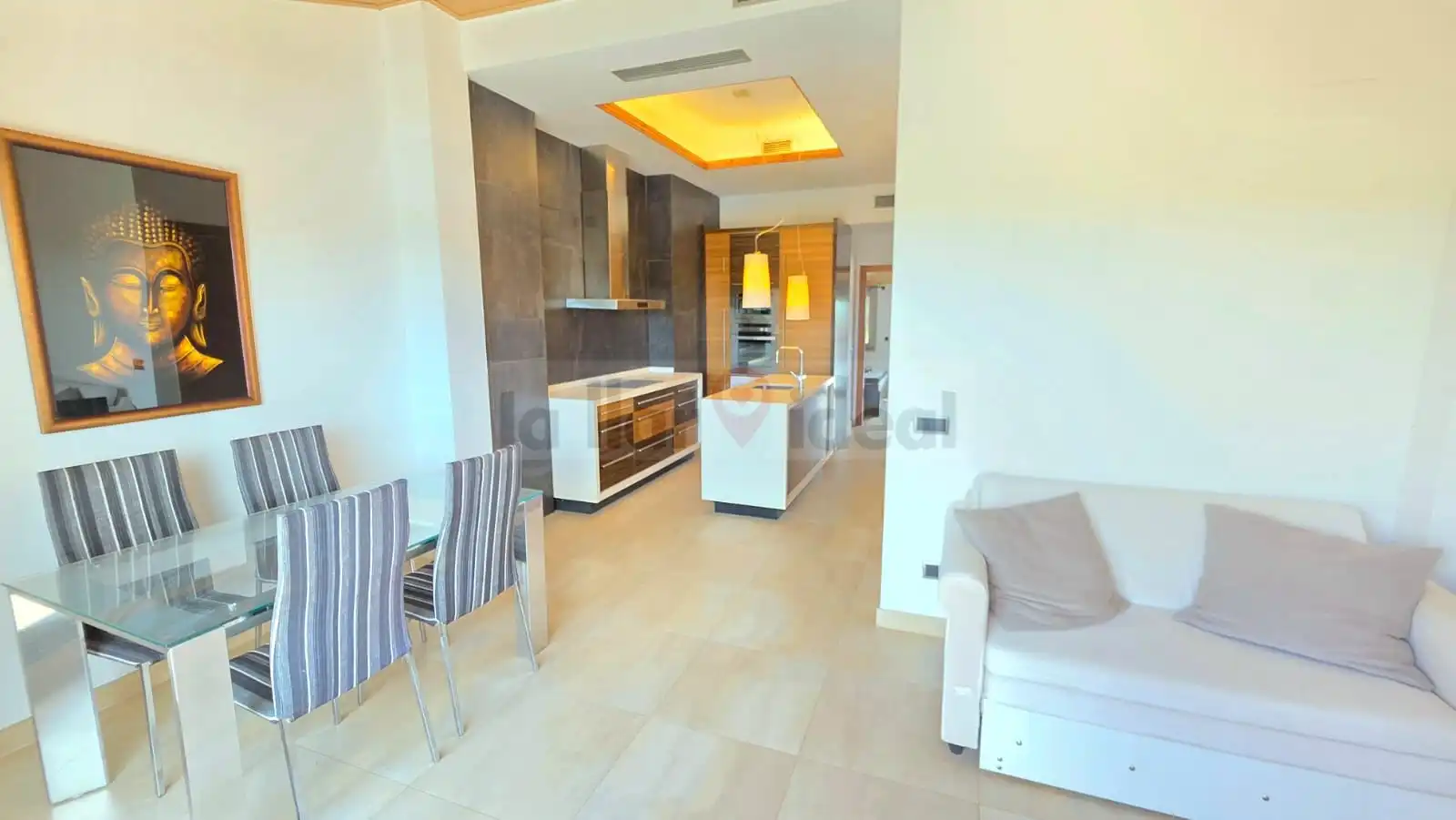 Kitchen of Flat for sale in Sant Esteve Sesrovires  with Air Conditioner, Heating and Terrace