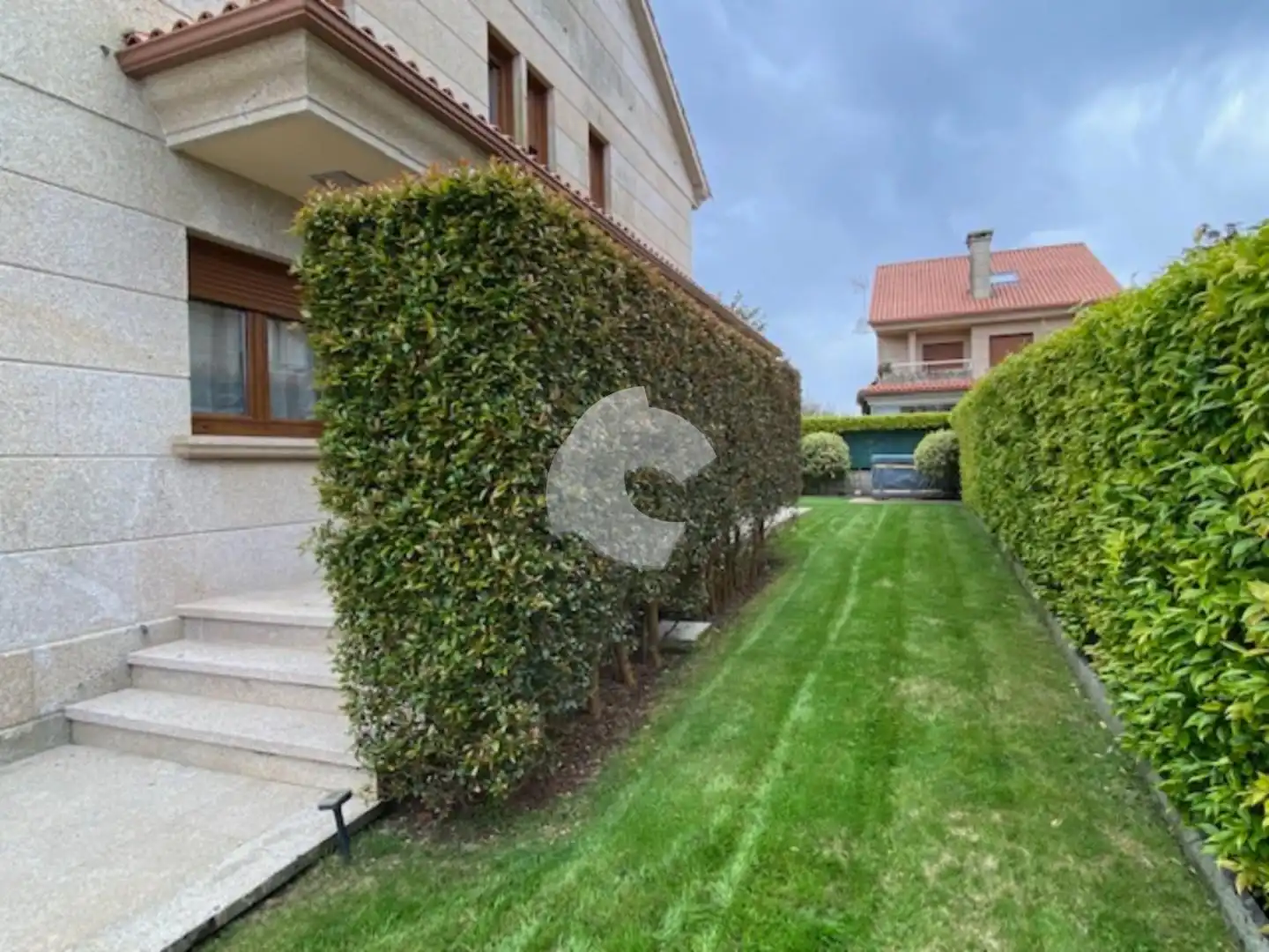Jardí de Casa o xalet en venda en Sanxenxo amb Calefacció, Jardí privat i Terrassa