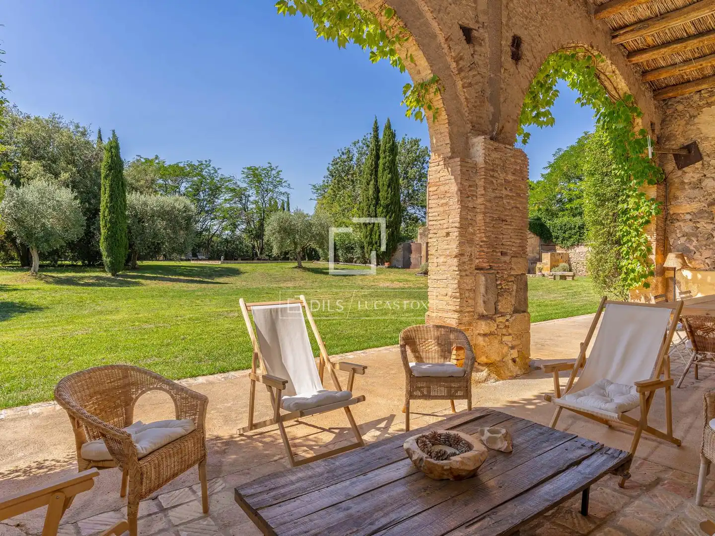Jardín de Finca rústica en venta en Garrigàs con Aire acondicionado, Calefacción y Jardín privado