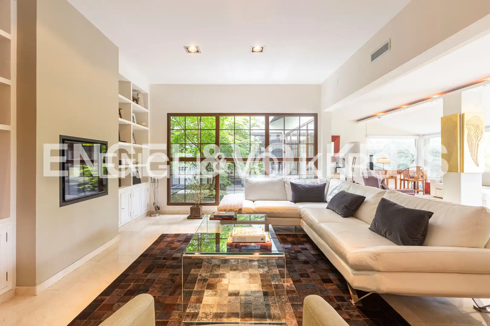 Living room of Houses for rent in Boadilla del Monte  with Air Conditioner, Heating and Private garden