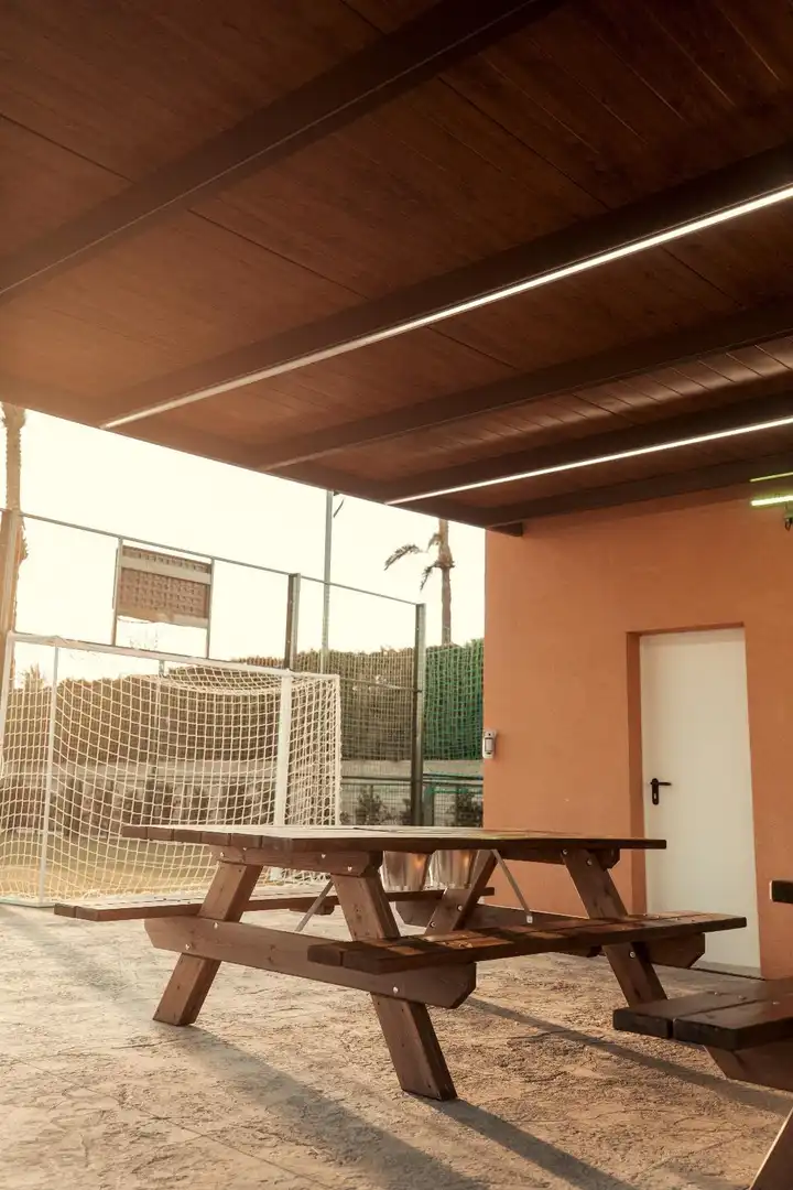 Terrasse von Haus oder Chalet zur Miete in Elche / Elx mit Klimaanlage, Heizung und Privatgarten