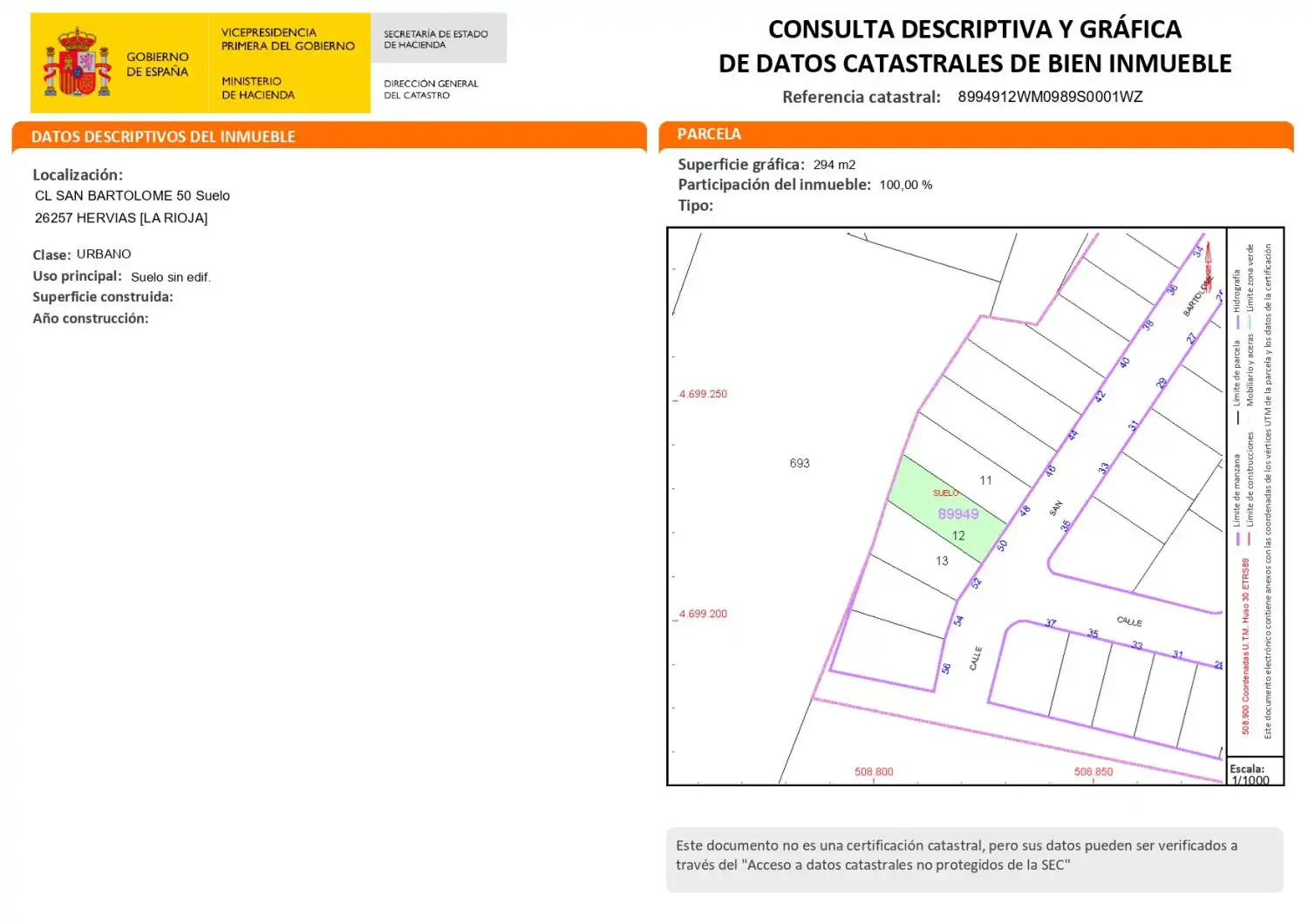 Terrenos y solares en venta en San Bartolomé 50, imagen 3
