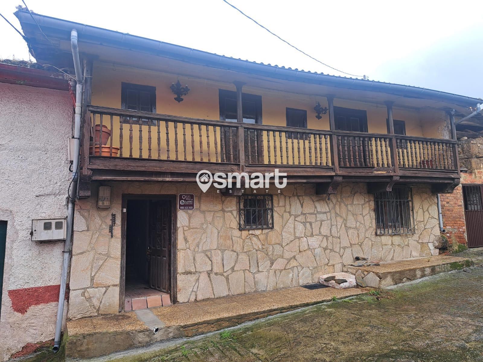 Exterior view of Single-family semi-detached for sale in Mieres (Asturias)  with Terrace