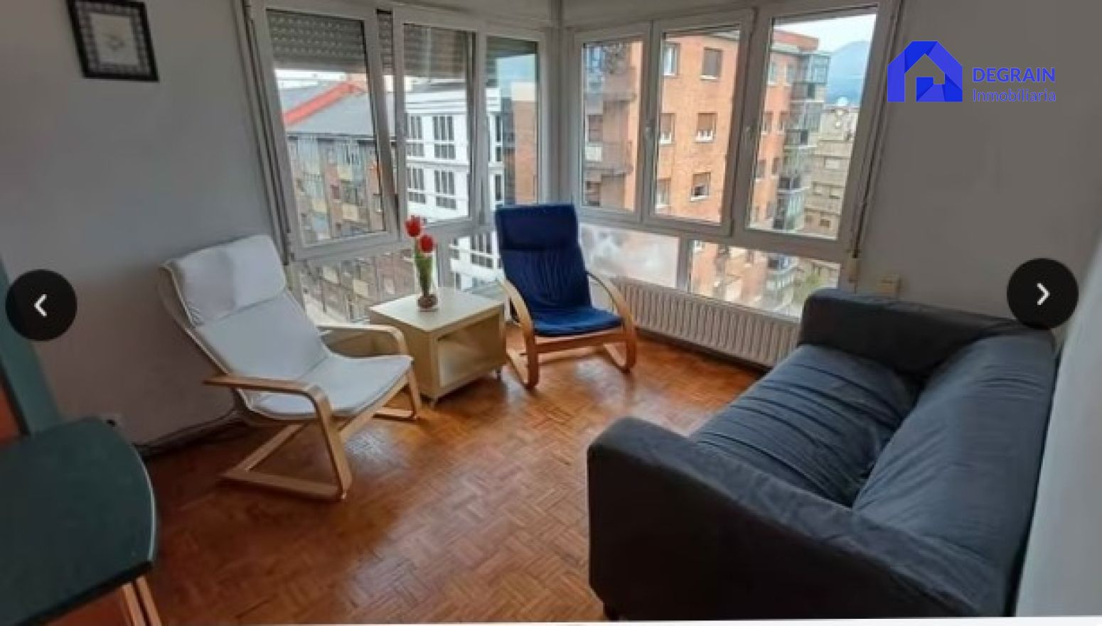 Sala d'estar de Pis de lloguer en Oviedo  amb Calefacció i Moblat