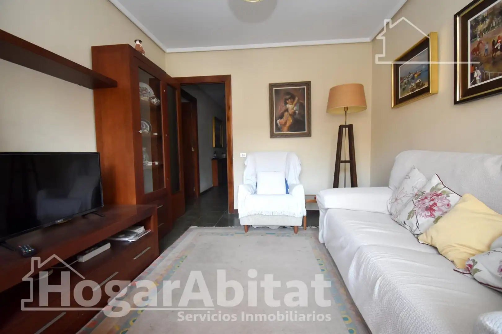 Sala d'estar de Pis en venda en Vila-real amb Terrassa i Balcó