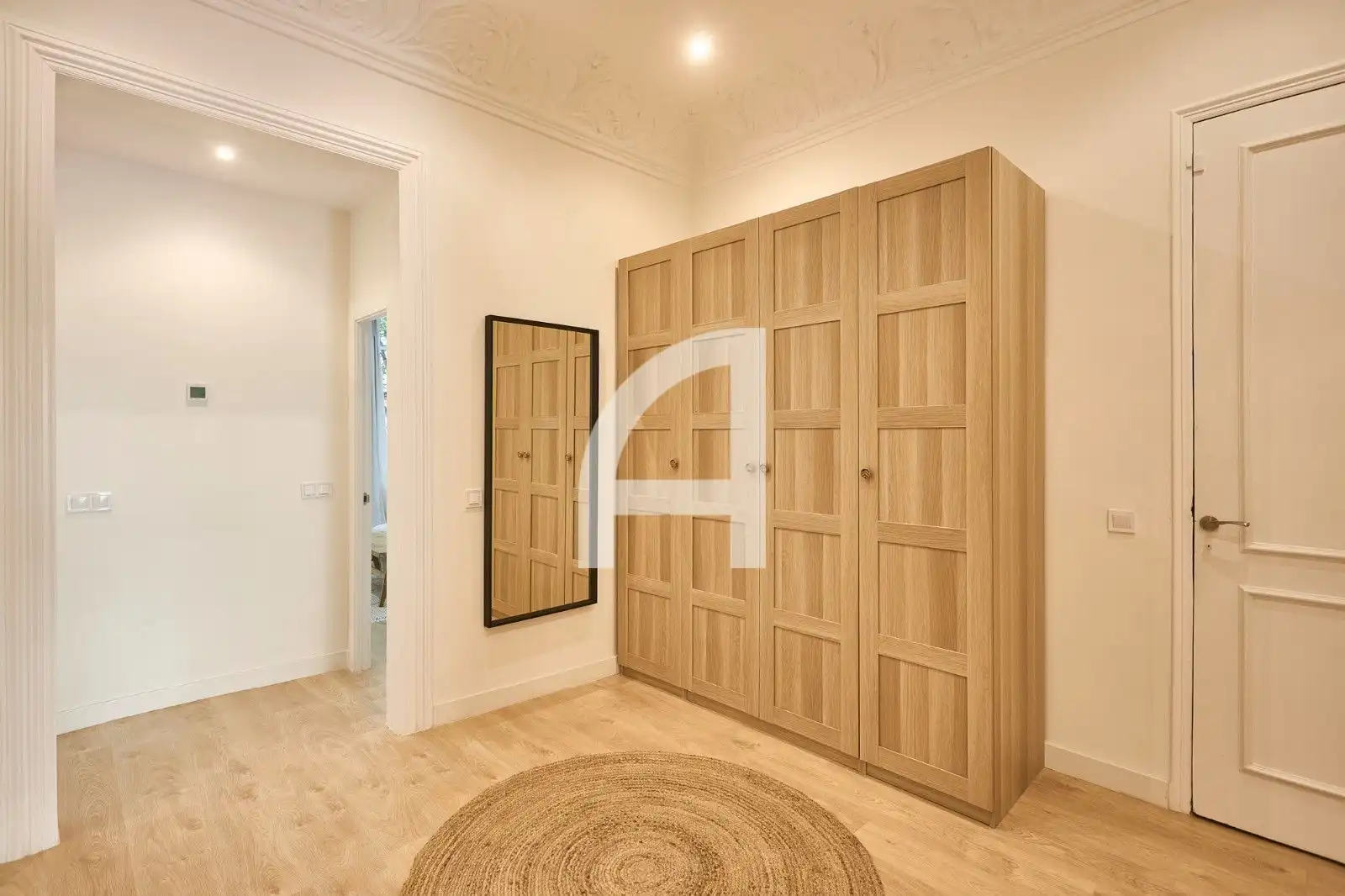 Schlafzimmer von Wohnung zur Miete in Barcelona mit Klimaanlage, Heizung und Parkett