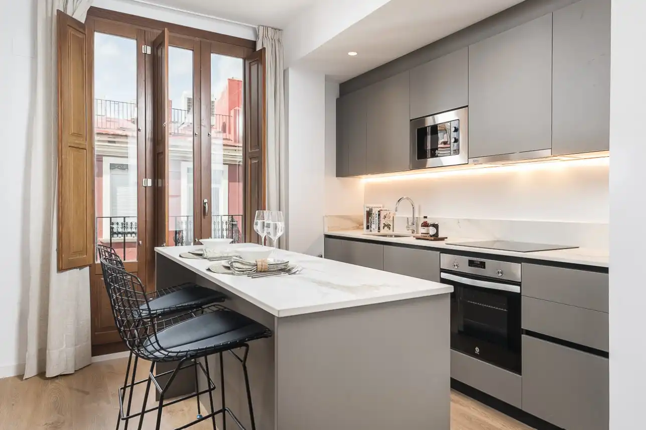 Kitchen of Apartments for rent in Extramurs