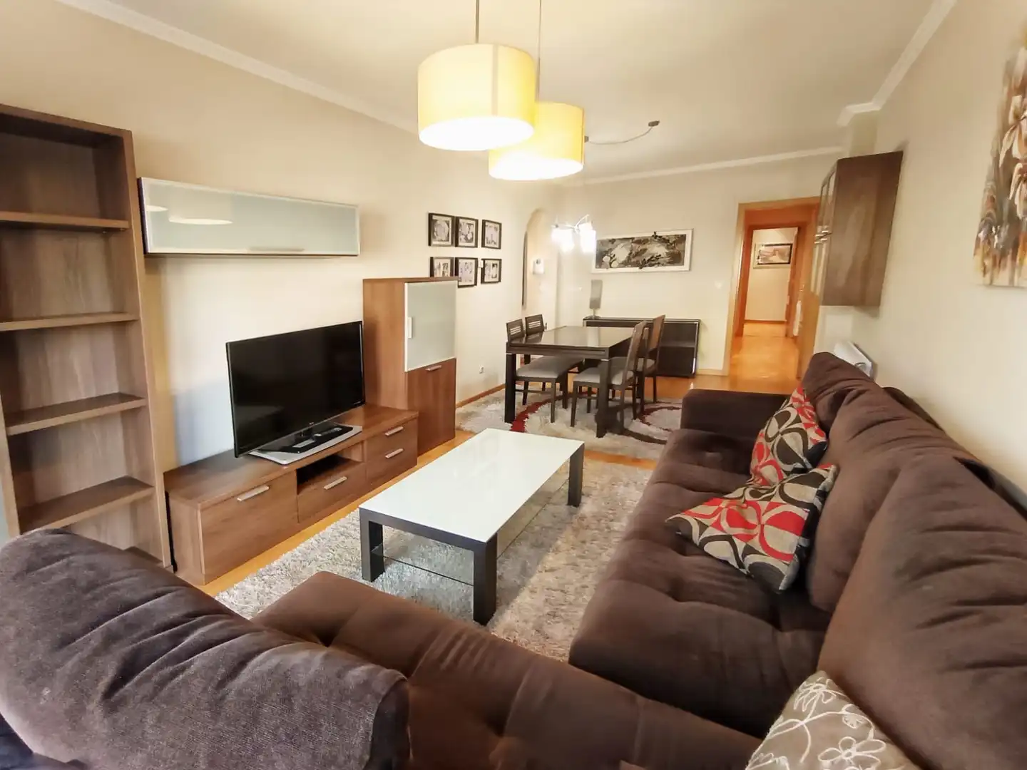 Wohnzimmer von Wohnung zur Miete in Pontevedra Capital  mit Heizung und Möbliert