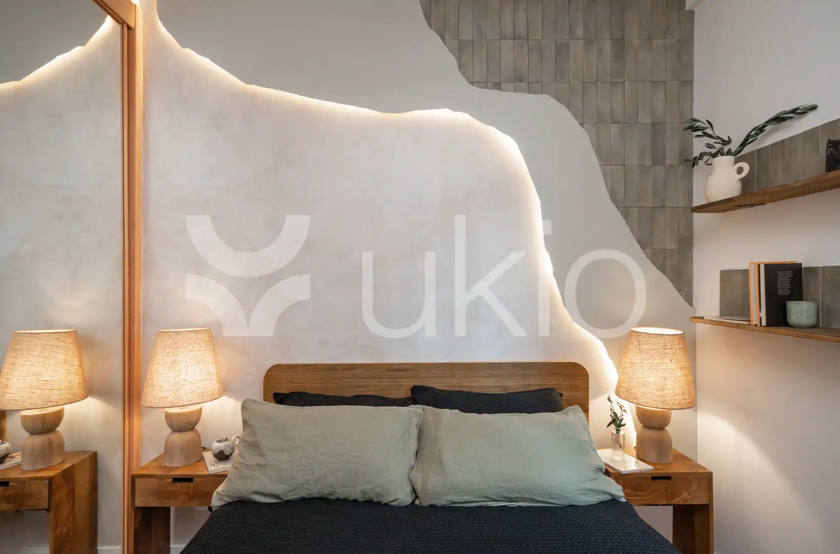 Habitación de Apartamento de alquiler en Madrid con Aire acondicionado, Calefacción y Amueblado
