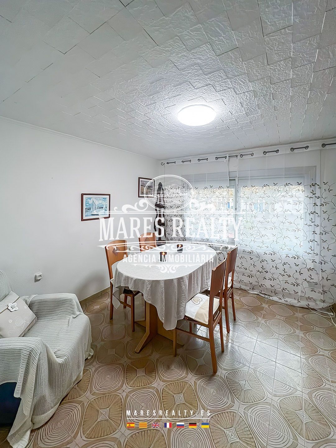 Dining room of Flat for sale in Blanes  with Terrace, Furnished and Community pool