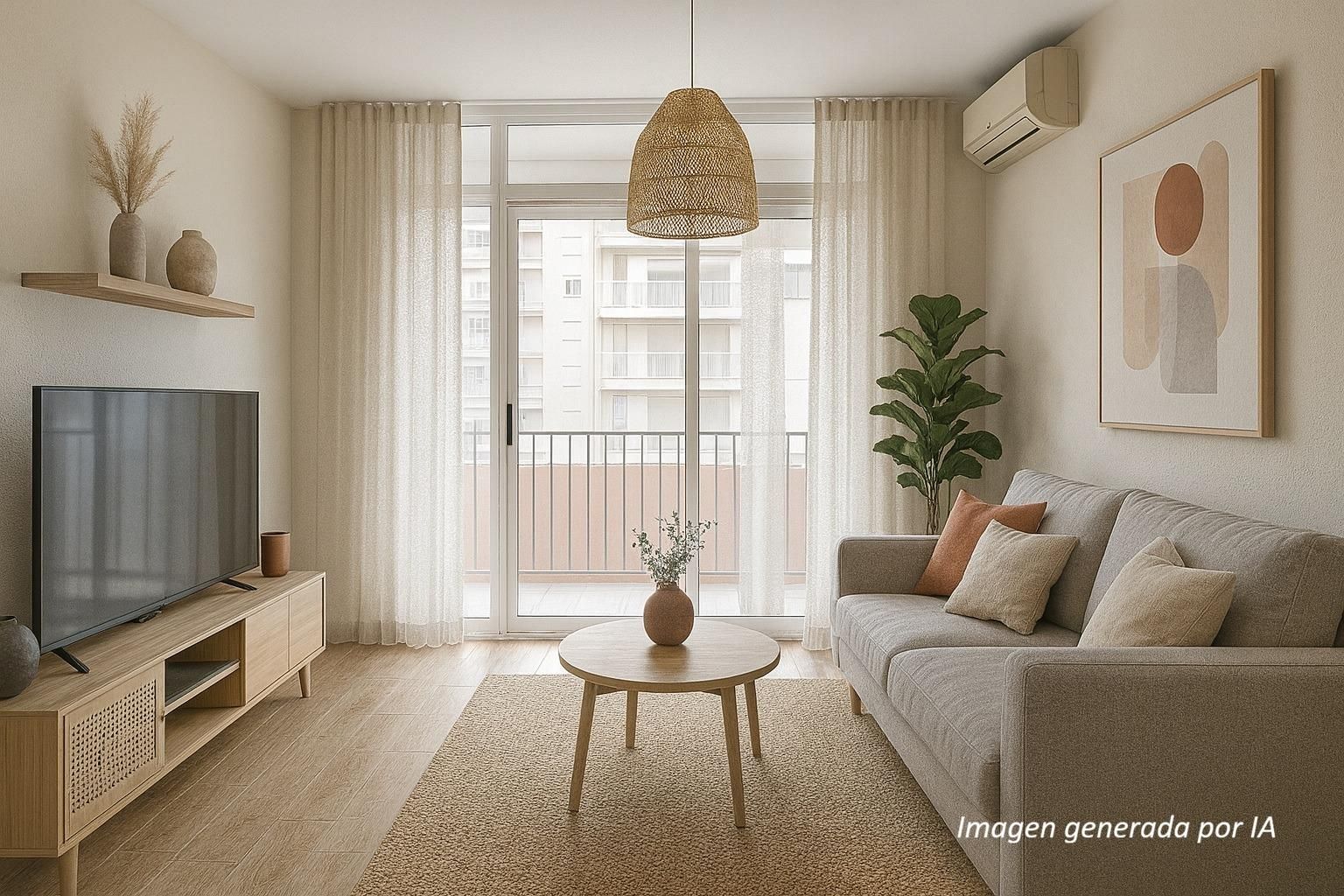 Living room of Flat for sale in  Tarragona Capital  with Heating, Terrace and Balcony