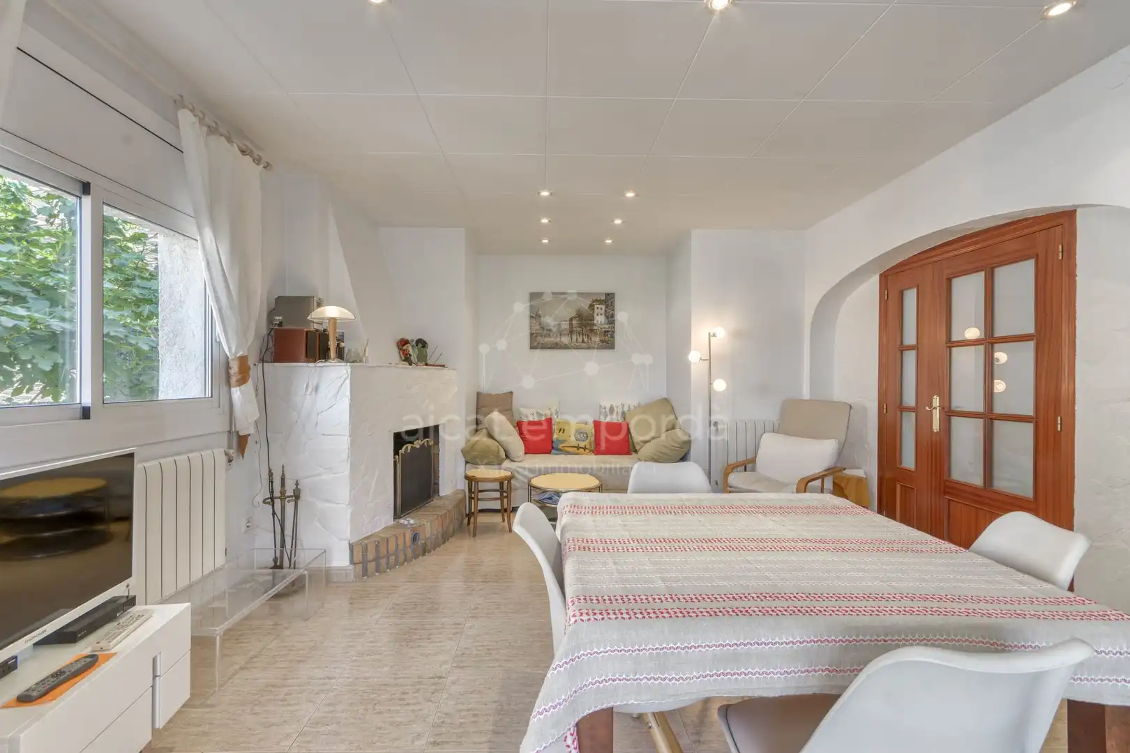 Wohnzimmer von Wohnung zum Verkauf in Roses mit Privatgarten und Terrasse