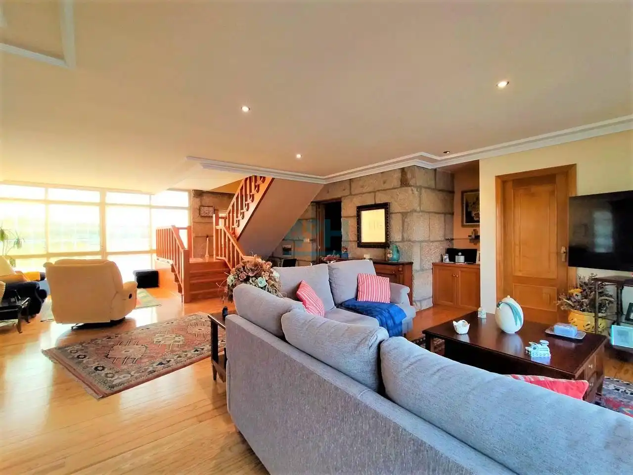 Sala de estar de Casa o chalet en venta en Amoeiro con Calefacción, Jardín privado y Terraza