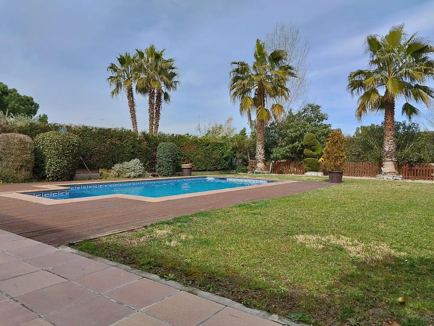 Piscina de Casa o chalet en venta en Riudellots de la Selva con Aire acondicionado, Calefacción y Jardín privado