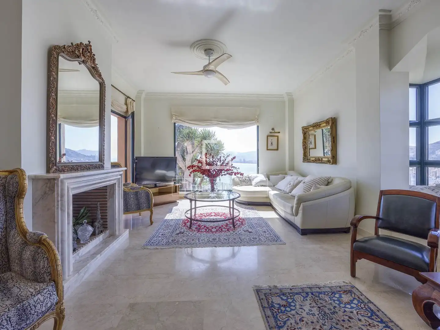 Sala de estar de Casa o chalet en venta en Cullera con Aire acondicionado, Jardín privado y Piscina