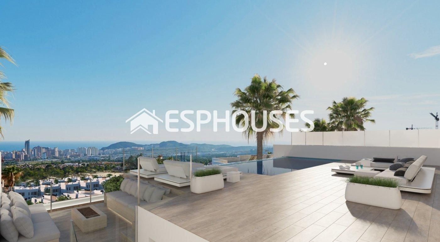 Terraza de Casa o chalet en venta en Finestrat con Piscina y Balcón