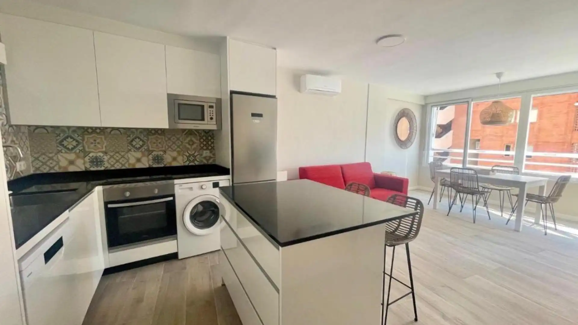 Kitchen of Apartments for sale in Benidorm  with Swimming Pool, Furnished and Community pool
